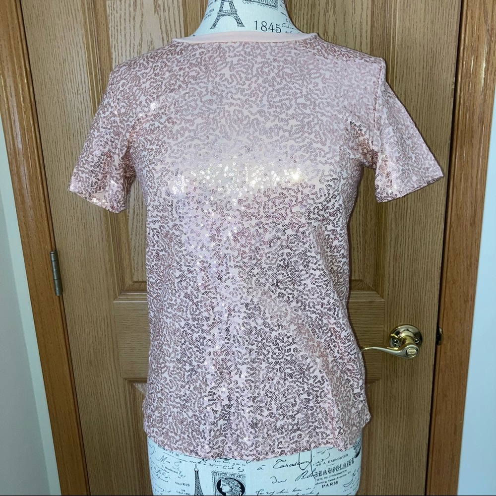 DKNY sequin top